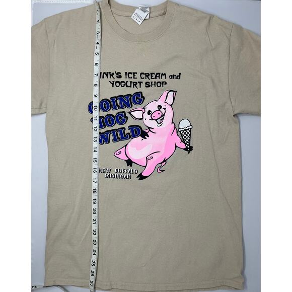 New Buffalo's Oink's Ice Cream and Yogurt Shop size M PreOwned in good condition - Picture 3 of 7